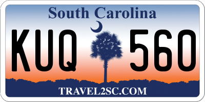 SC license plate KUQ560