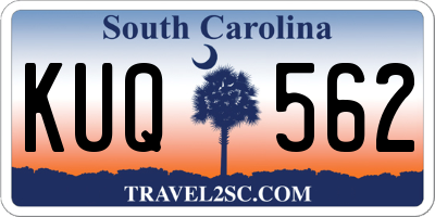 SC license plate KUQ562