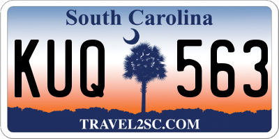 SC license plate KUQ563