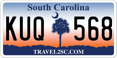 SC license plate KUQ568