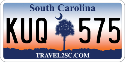 SC license plate KUQ575