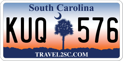 SC license plate KUQ576
