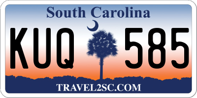 SC license plate KUQ585