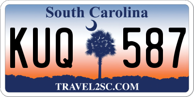 SC license plate KUQ587