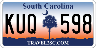 SC license plate KUQ598