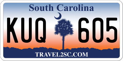 SC license plate KUQ605