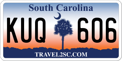 SC license plate KUQ606