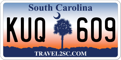 SC license plate KUQ609