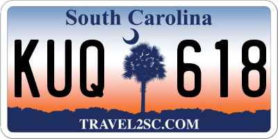 SC license plate KUQ618
