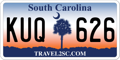 SC license plate KUQ626