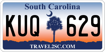 SC license plate KUQ629