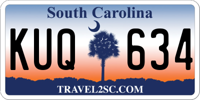 SC license plate KUQ634