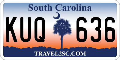 SC license plate KUQ636