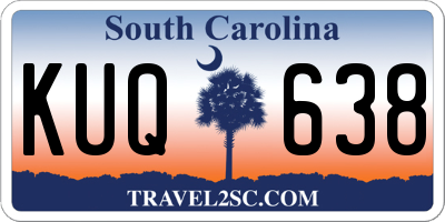 SC license plate KUQ638