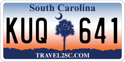 SC license plate KUQ641