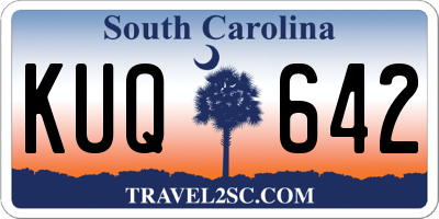 SC license plate KUQ642