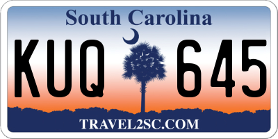SC license plate KUQ645