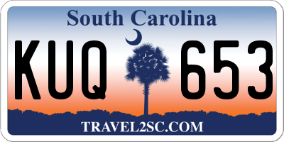 SC license plate KUQ653