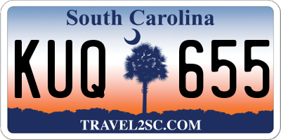 SC license plate KUQ655