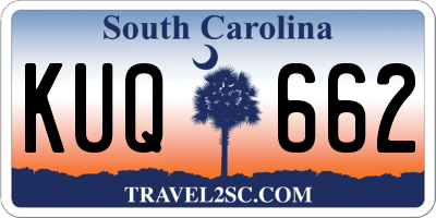 SC license plate KUQ662