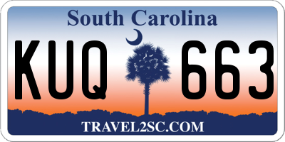 SC license plate KUQ663