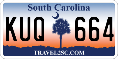 SC license plate KUQ664