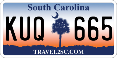 SC license plate KUQ665