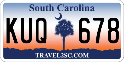 SC license plate KUQ678