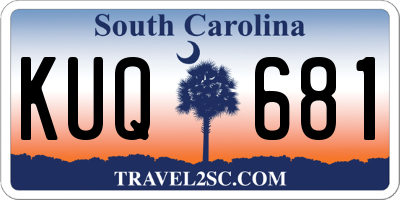 SC license plate KUQ681