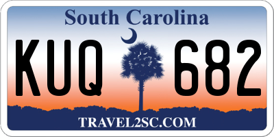 SC license plate KUQ682