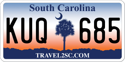 SC license plate KUQ685