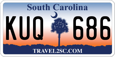 SC license plate KUQ686