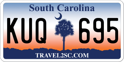 SC license plate KUQ695