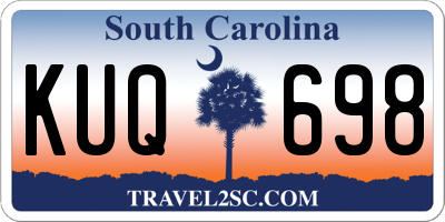 SC license plate KUQ698