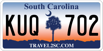 SC license plate KUQ702