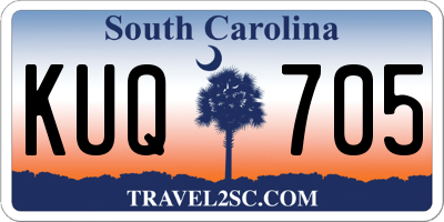 SC license plate KUQ705