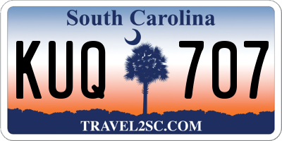 SC license plate KUQ707