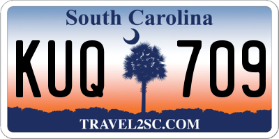 SC license plate KUQ709