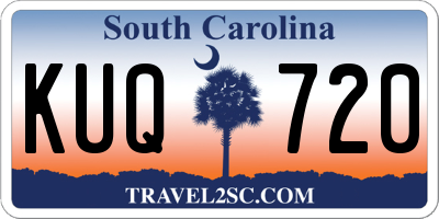 SC license plate KUQ720