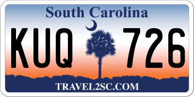 SC license plate KUQ726