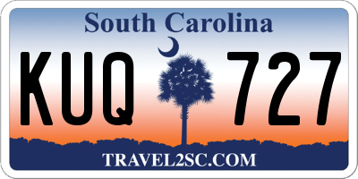 SC license plate KUQ727