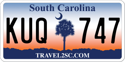 SC license plate KUQ747
