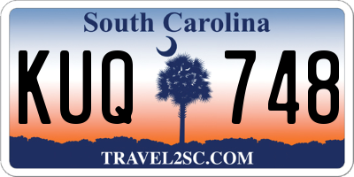 SC license plate KUQ748