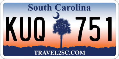SC license plate KUQ751
