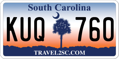 SC license plate KUQ760