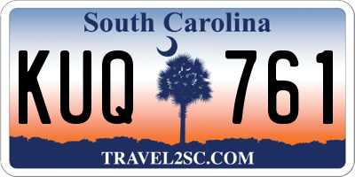 SC license plate KUQ761