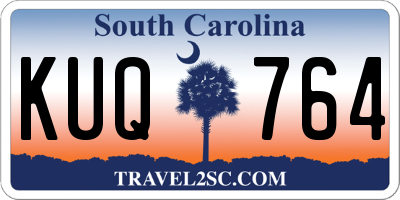 SC license plate KUQ764