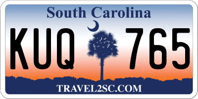 SC license plate KUQ765