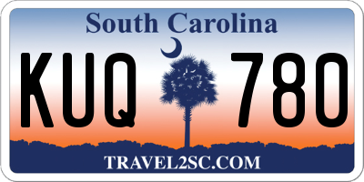 SC license plate KUQ780