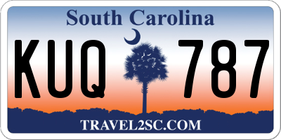 SC license plate KUQ787